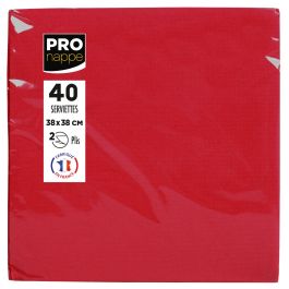 Servetter PRONAPPE 38x38cm röd 40/fp