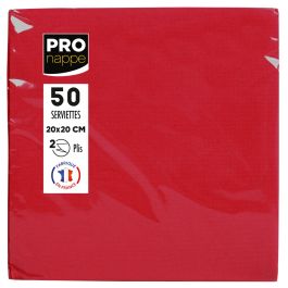 Servetter PRONAPPE 20x20cm röd 50/fp