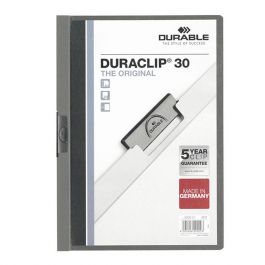 Klämmapp Duraclip 2200 A4 3mm m.grå