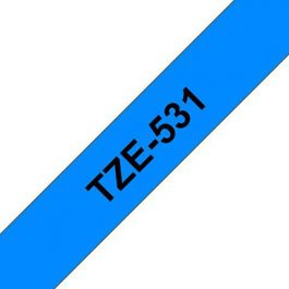 Tape BROTHER TZE531 12mm svart på blå