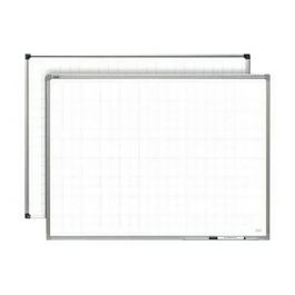 Whiteboard 150x120cm m. rutmönster