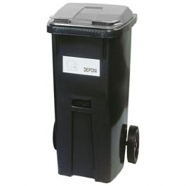 Återvinningsbehållare grått lock 190 liter