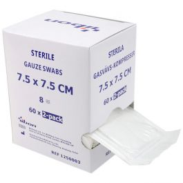 Kompress GV steril 2-p 7,5x7,5cm 120/FP