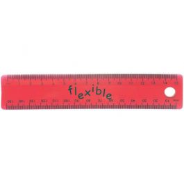 Linjal HELIX Flexible plast 15 cm