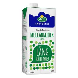 Mjölk Mellan Laktosfri Lång Håll 1,5% 1 liter