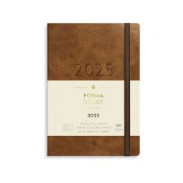 Liten Veckokalender Forma Deluxe 2025 brun