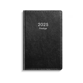 Kalender Prestige 2025 konstläder inbunden svart