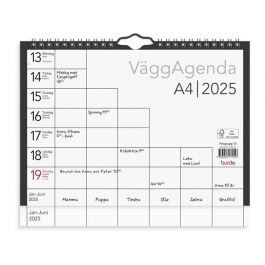 Väggkalender Väggagenda A4 2025