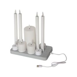 Ljus STAR T Flamme LED med laddare mix