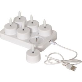 Värmeljus STAR T Flamme LED med laddare