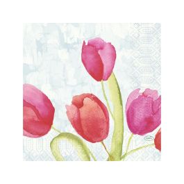 Servetter Tulips 3-lags 33x33cm 50/fp