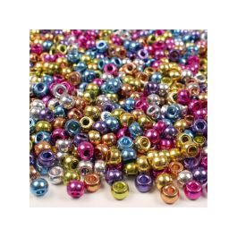 Plastpärlor Kongopärlor metallic 1000/FP