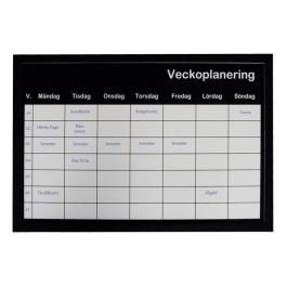 Tavla veckoplanering 60x40cm silver