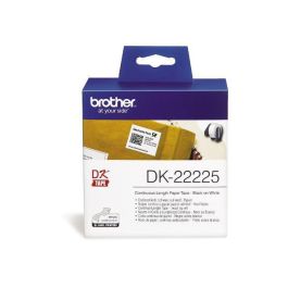 Etikett BROTHER DK22225 38mm vit