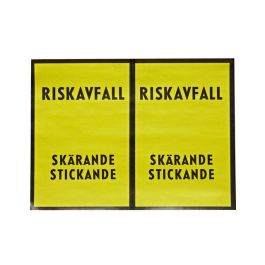 Etikett "riskavfall" 3,5cmx10m 100/FP