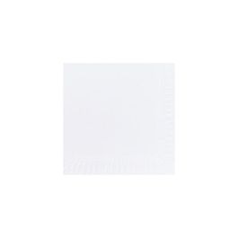 Servett 3-lags 33x33cm vit 125/FP