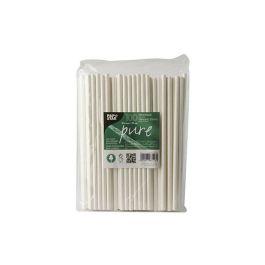 Sugrör PURE papper 6mm x 20cm vit 100/FP