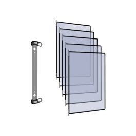 Väggställ DJOIS magnetisk A4 10 panel