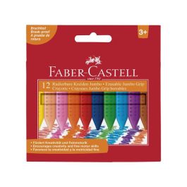 Plastkrita FABER CASTELL trekantig 12/FP