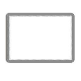 Magnetram självhäftande DJOIS A4 silver 2/fp