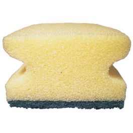 Rengöringssvamp med grepp 7,5x15cm grön
