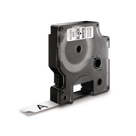 Tape DYMO D1 12mm svart på vit