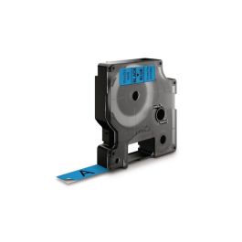 Tape DYMO D1 12mm svart på blå