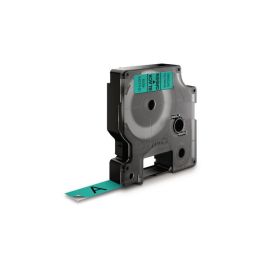Tape DYMO D1 12mm svart på grön