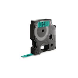 Tape DYMO D1 9mm svart på grön