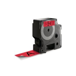 Tape DYMO D1 24mm svart på röd