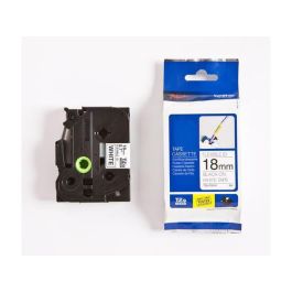 Tape BROTHER TZE-FX241 18mm svart på vit