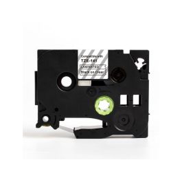Tape 18mm TZe-141 Svart på Klar