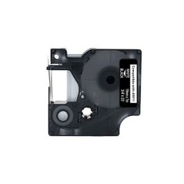 Tape D1 19mm Vit på Svart