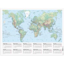Väggblad med Världskarta - 5087