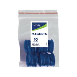 Magnetknappar LYRECO 22mm blå 10/FP