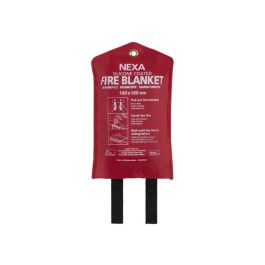 Brandfilt Silikon 120x120cm röd