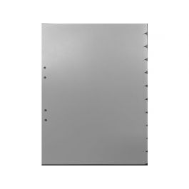 Plastregister A4 PVC 11 flik grå 10/fp