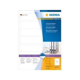 Etikett HERMA mapp/pärm vit 192x38mm 700/FP