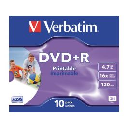 DVD+R VERBATIM 4.7GB Print Jewel 10/FP