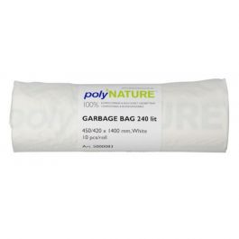 Plastsäck POLYNATURE PLA 240 liter 25my 10/RL
