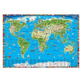 Världskarta för barn