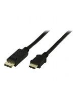 Kabel DELTACO DP-HDMI Ha 5m