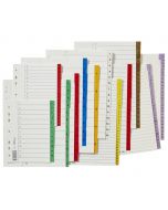 Pappregister BRIGHTOFFICE 1-12 grön 10/FP