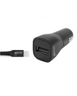 Laddare Bil GEAR 1xUSB 2,4A Lightning 1m