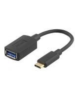 Adapter DELTACO USB C hane - Typ A hona