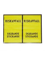 Etikett &quot;riskavfall&quot; 3,5cmx10m 100/FP