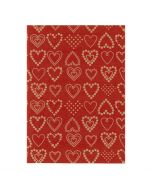 Julpapper 57cm x 154m Dotted Hearts