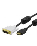 Kabel DELTACO HDMI-DVI hane-hane 1m