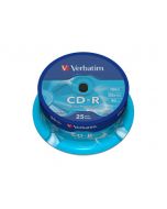 CD-R VERBATIM 700MB 25/FP