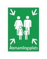 Skylt Återsamlingsplats A3 Aluminium